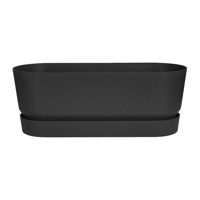 greenville pflanzgefäß lang 50cm living schwarz